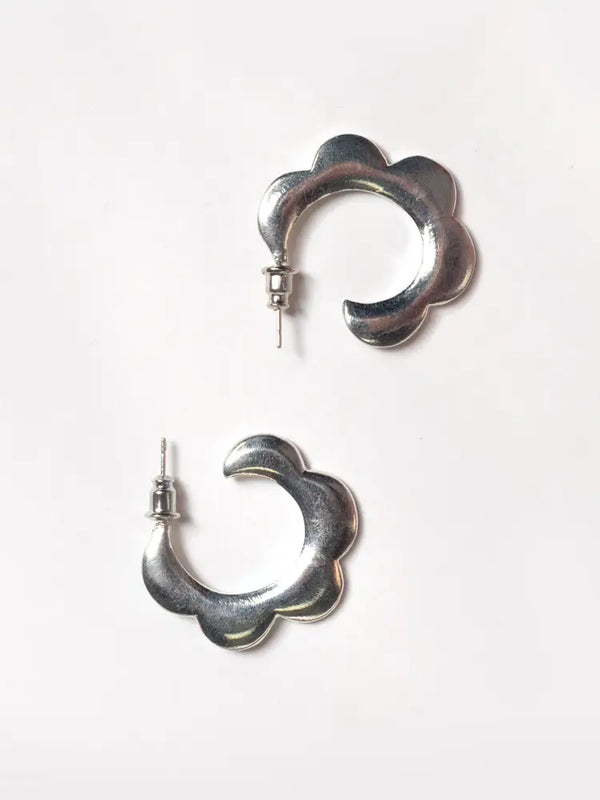 Petal Hoop Earrings