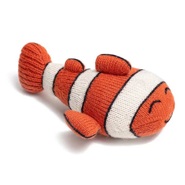 Knit Alpaca Clownfish Toy