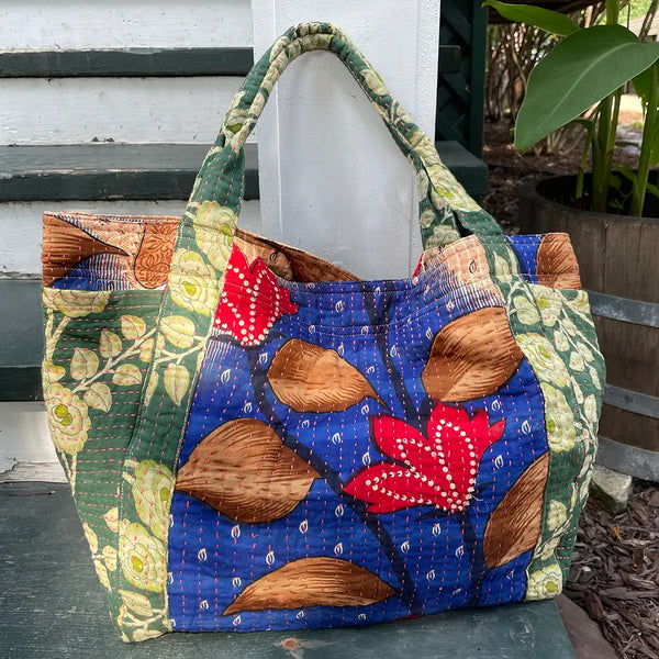 Kantha Carryall Tote Regular WorldFinds   