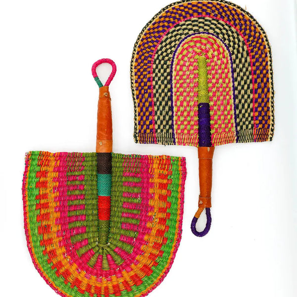 Colorful Hand Held Grass Fan gitzell