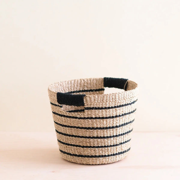 Modern Black Hemp Baskets