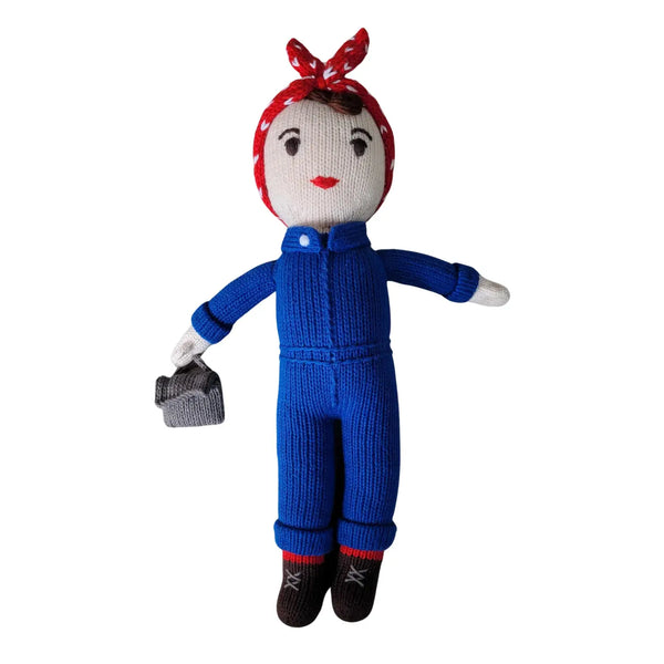 Knit Rosie the Riveter Doll Global Goods Partners