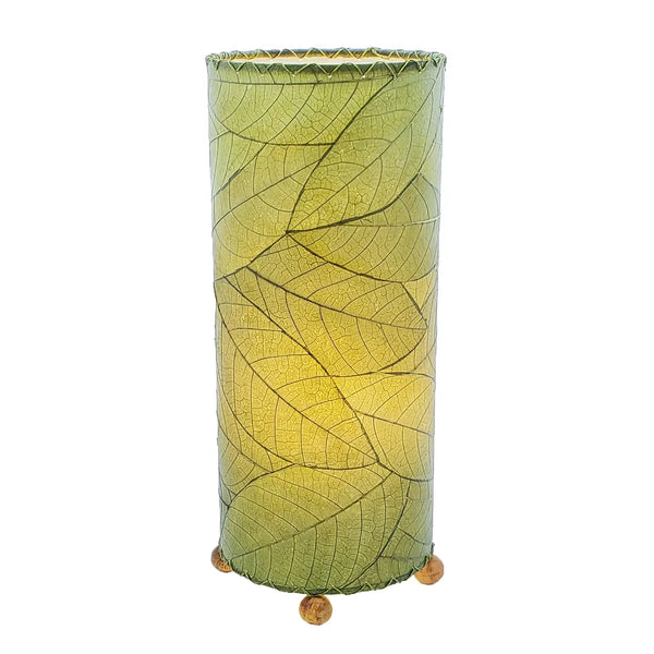 Cocoa Leaf Cylinder Table Lamp Green Eangee Home Design Green