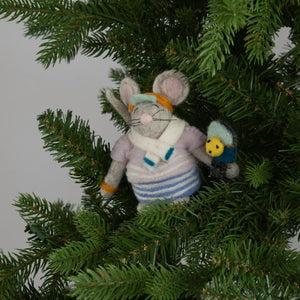 Pickleball Mouse Ornament Global Goods Partners