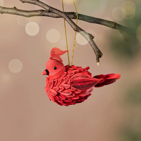 Quilled Cardinal Ornament Ten Thousand Villages