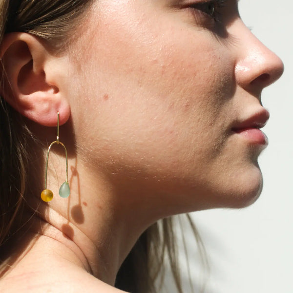 Sea Glass Mobile Earrings Rover & Kin