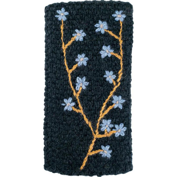 Embroidered Ear Warmer Andes Gifts Black