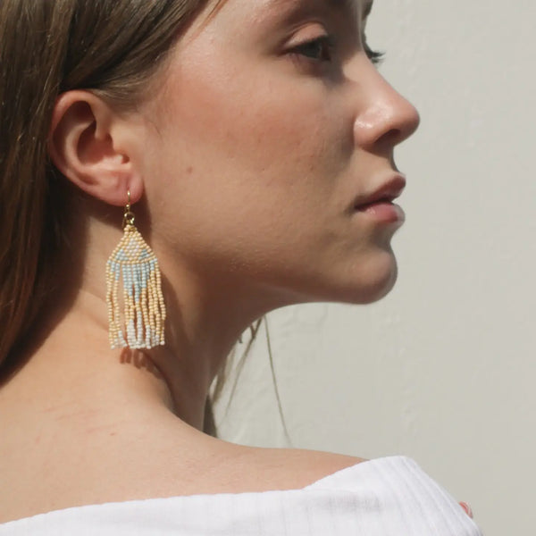 Beaded Fringe Earrings  Rover & Kin   