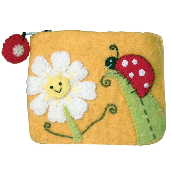 Felt Coin Purse  dZi Daisy Ladybug  