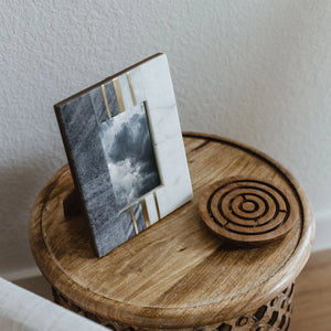 Sammita 4x6 Picture Frame - Hand Carved Marble Regular Matr Boomie   