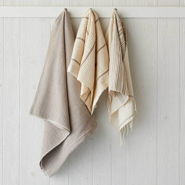 Amhara Woven Hand Towel Aqua SERRV   