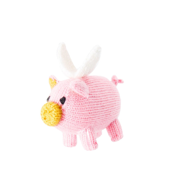 Flying Pig Knit Ornament Global Goods Partners