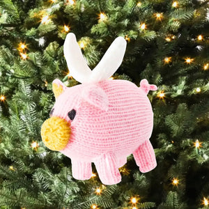 Flying Pig Knit Ornament Global Goods Partners