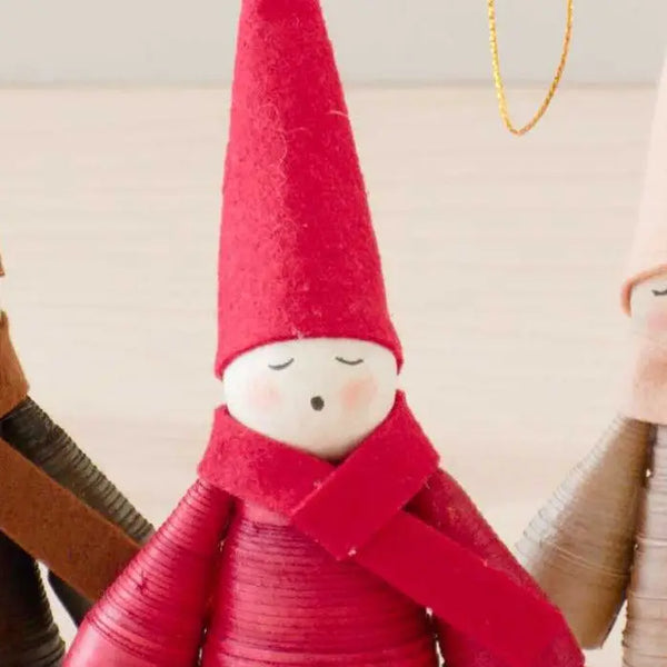 Natural Elf Ornament Likha Red
