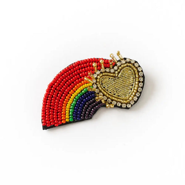 Beaded Brooch Matr Boomie Rainbow