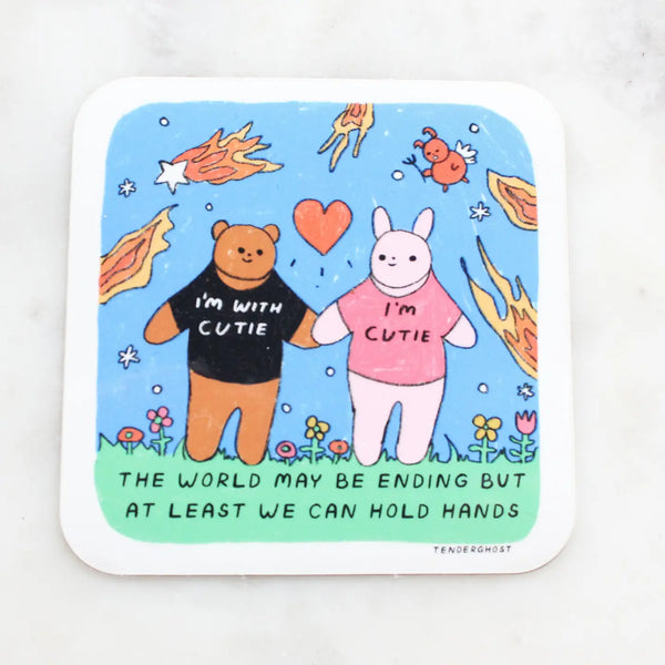 Holding Hands Sticker Tender Ghost