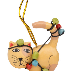 Tangled Cat Ornament Ten Thousand Villages