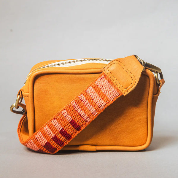 Mini Leather Crossbody Bag  Awamaki Peach  