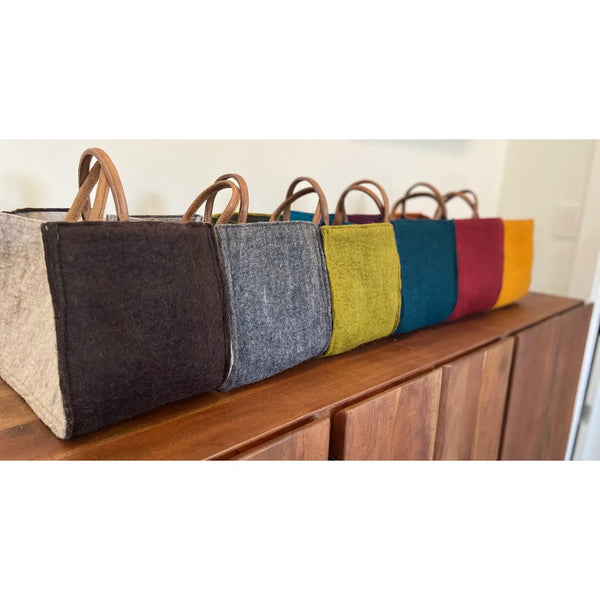 Grab And Go Felted Wool Carry All  Fibers of Life   