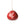Dove Mini Gourd Ornament Green Lucuma Red