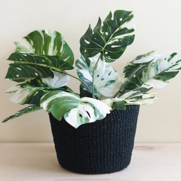 Modern Black Hemp Baskets  Likha   