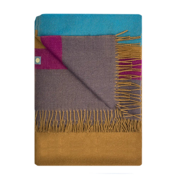 Baby Alpaca Throw Shupaca Golden Brown