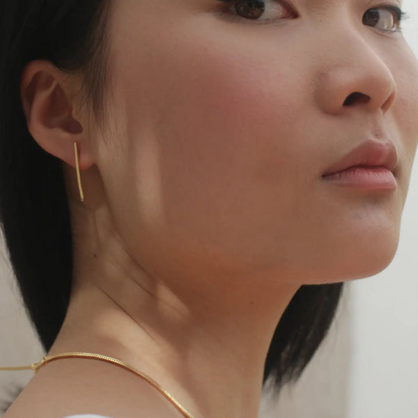 Luxe Gold Bar Earrings