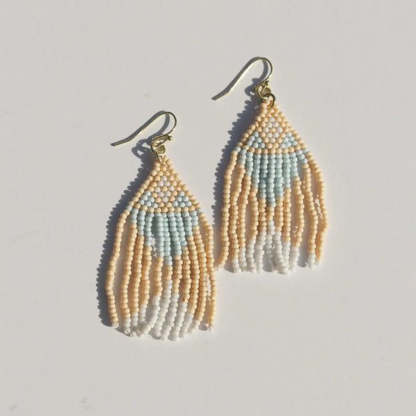 Beaded Fringe Earrings  Rover & Kin Desert  