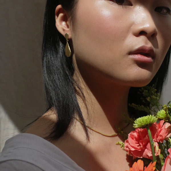 Luxe Gold Teardrop Earrings Rover & Kin