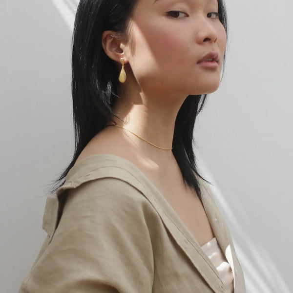 Luxe Gold Teardrop Earrings Rover & Kin