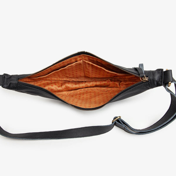 Leather Moon Sling Bag  Joyn   