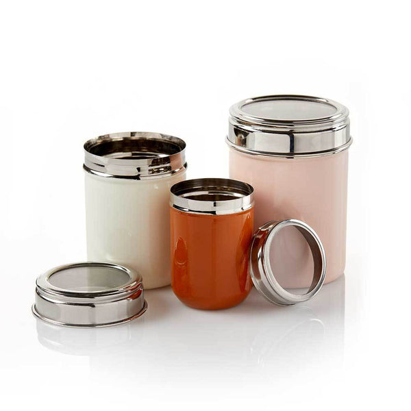 Steel Snack Containers - Set of 3