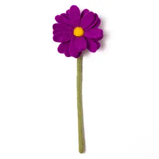 Felt Daisy Flower Light Blue Global Goods Partners Purple  