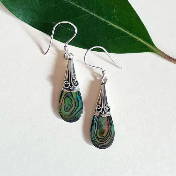 Abalone Teardrop Earring Women's Peace Collection