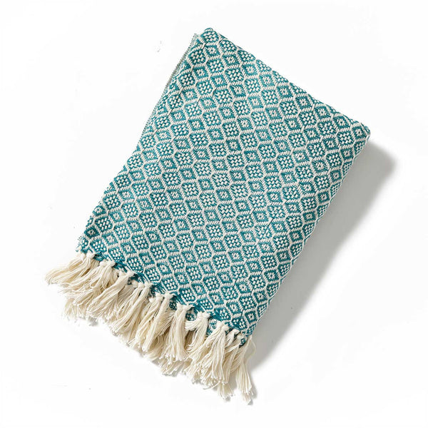 Recycled Bottle Throw SERRV Teal