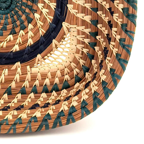 Marcela Pine Needle Basket Regular Mayan Hands   