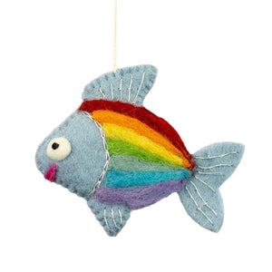 Rainbow Fish Ornament dZi