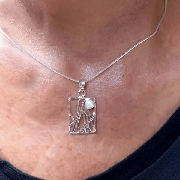 Rising Moon Necklace Women's Peace Collection