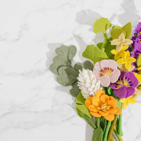 Felt Forsythia Flower  Global Goods Partners   