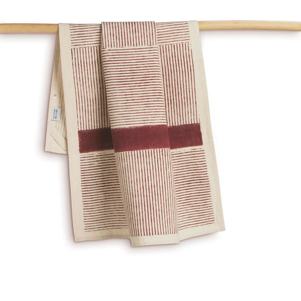 Bungalow Kitchen Towel Sustainable Threads Red