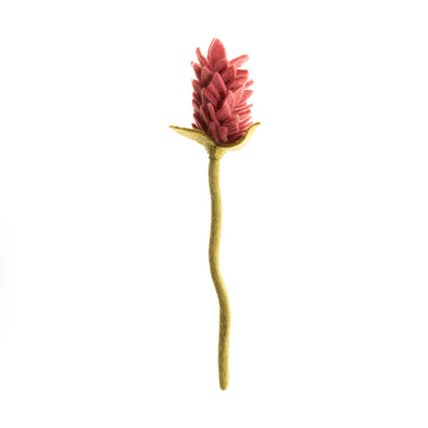 Felt Alpinia Flower Pink Global Goods Partners Coral