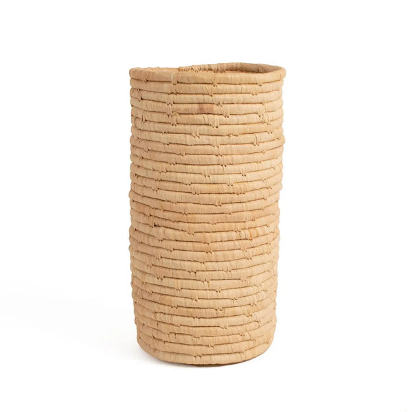 Stone Vessel  - Woven 8" Vase