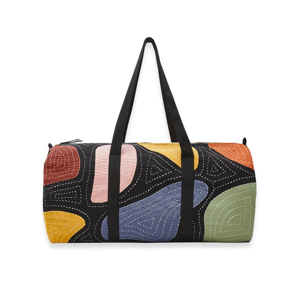 Quilted Weekender Duffel Bag Rainbow Anchal Project Petal  