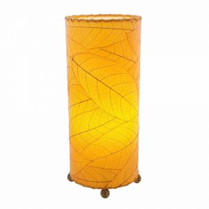 Cocoa Leaf Cylinder Table Lamp Green Eangee Home Design Orange