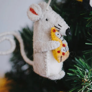 Pizza Rat Ornament Global Goods Partners