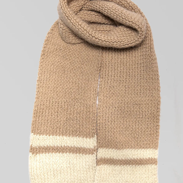 Handknit Alpaca Pampa Scarf Sky Blue Awamaki Barley