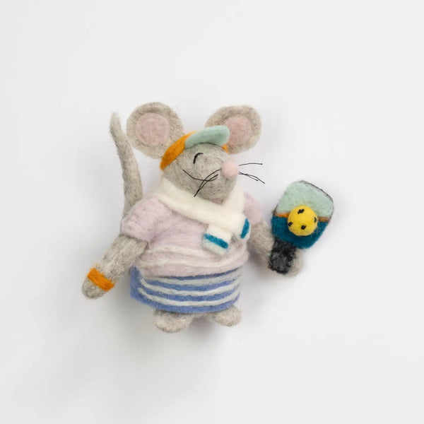Pickleball Mouse Ornament Global Goods Partners