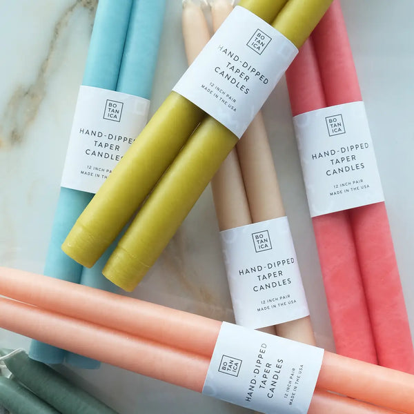 Hand Dipped Taper Pair Botanica