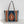 Artisan Made Two Handle Wool Tote  MZ Tribal Diamond Blue  