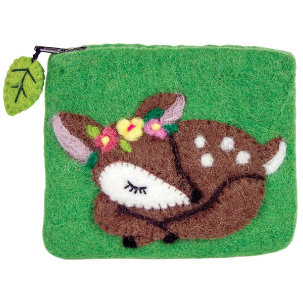 Felt Coin Purse  dZi Fawn  